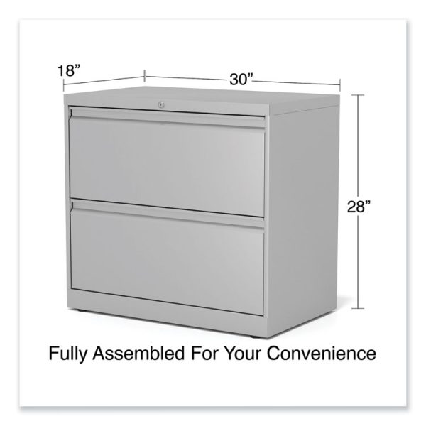 Lateral File, 2 Legal/Letter-Size File Drawers, Light Gray, 36" x 18.63" x 28" - Image 10