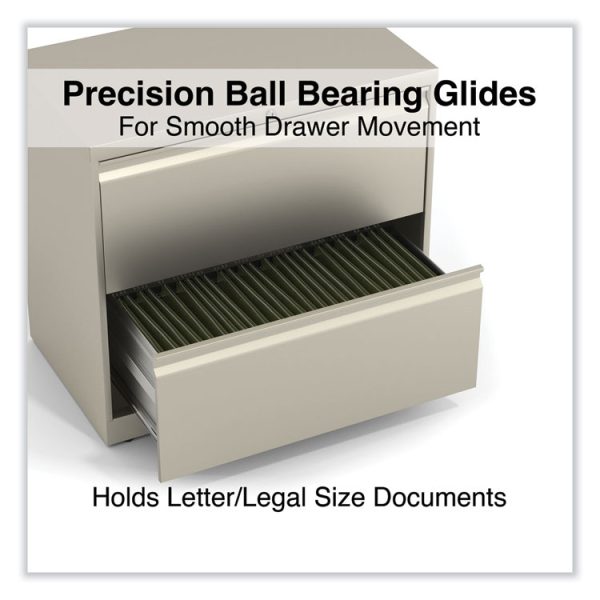 Lateral File, 2 Legal/Letter-Size File Drawers, Putty, 30" x 18.63" x 28" - Image 3