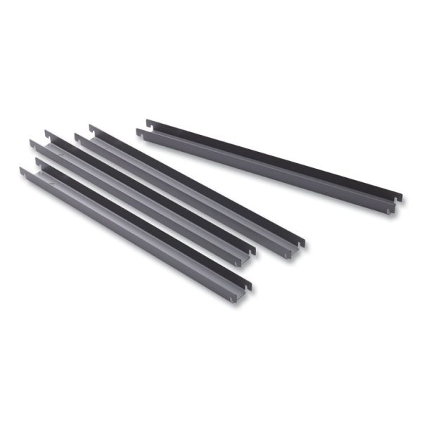 Two Row Hangrails For Alera 30" And 36" Wide Lateral Files, Aluminum, 4/pack - Image 3