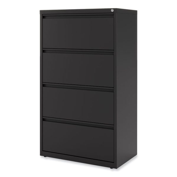 Lateral File, 4 Legal/Letter-Size File Drawers, Black, 30" x 18.63" x 52.5" - Image 4
