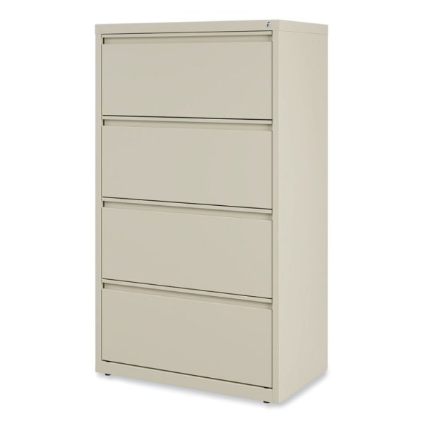 Lateral File, 4 Legal/Letter-Size File Drawers, Putty, 30" x 18.63" x 52.5" - Image 4