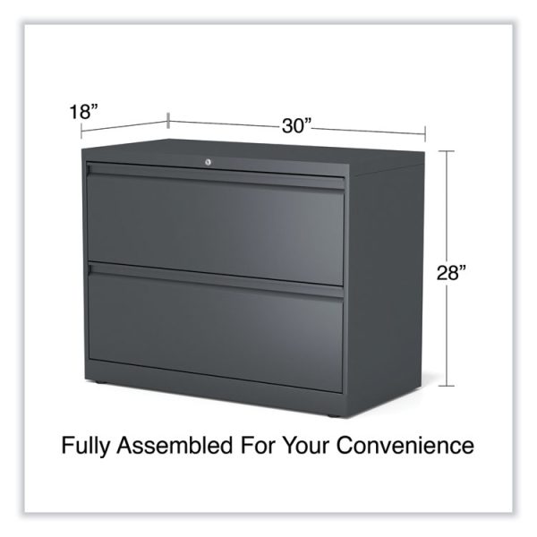 Lateral File, 2 Legal/Letter/A4/A5-Size File Drawers, Charcoal, 36" x 18.63" x 28" - Image 6