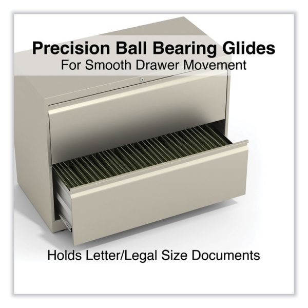 Lateral File, 2 Legal/Letter-Size File Drawers, Putty, 36" x 18.63" x 28" - Image 3