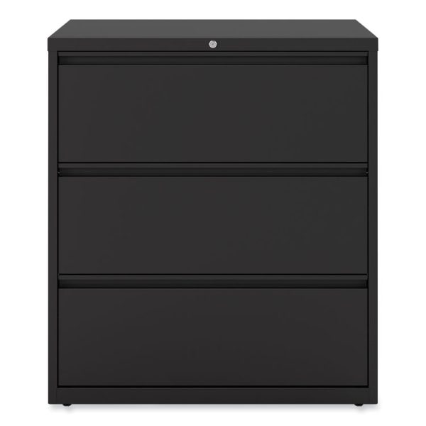 Lateral File, 3 Legal/Letter/A4/A5-Size File Drawers, Black, 36" x 18.63" x 40.25"