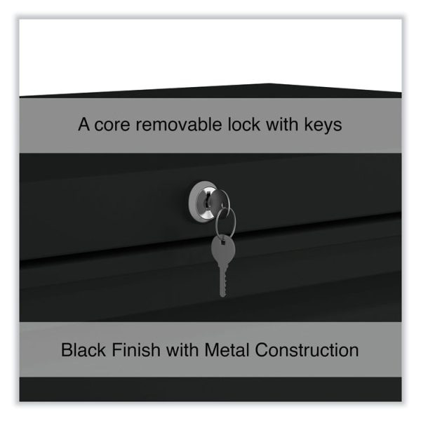 Lateral File, 3 Legal/Letter/A4/A5-Size File Drawers, Black, 36" x 18.63" x 40.25" - Image 4