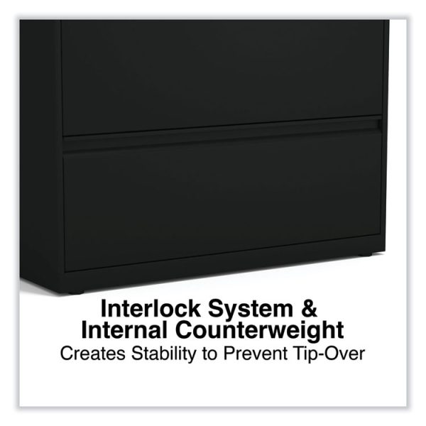 Lateral File, 3 Legal/Letter/A4/A5-Size File Drawers, Black, 36" x 18.63" x 40.25" - Image 5