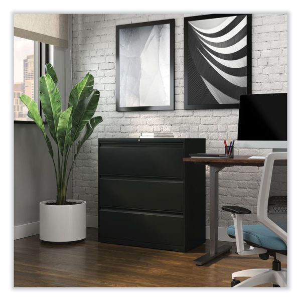 Lateral File, 3 Legal/Letter/A4/A5-Size File Drawers, Black, 36" x 18.63" x 40.25" - Image 7