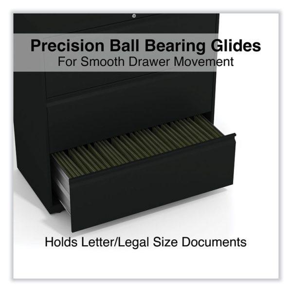 Lateral File, 3 Legal/Letter/A4/A5-Size File Drawers, Black, 36" x 18.63" x 40.25" - Image 3