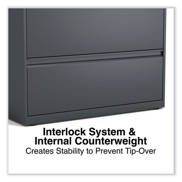 Lateral File, 3 Legal/Letter/A4/A5-Size File Drawers, Charcoal, 36" x 18.63" x 40.25" - Image 5