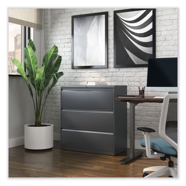Lateral File, 3 Legal/Letter/A4/A5-Size File Drawers, Charcoal, 36" x 18.63" x 40.25" - Image 7