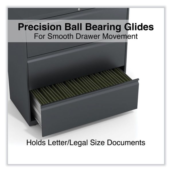 Lateral File, 3 Legal/Letter/A4/A5-Size File Drawers, Charcoal, 36" x 18.63" x 40.25" - Image 3