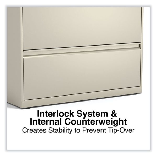 Lateral File, 3 Legal/Letter/A4/A5-Size File Drawers, Putty, 36" x 18.63" x 40.25" - Image 5