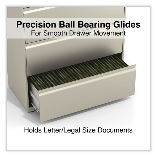 Lateral File, 4 Legal/Letter-Size File Drawers, Putty, 36" x 18.63" x 52.5" - Image 3