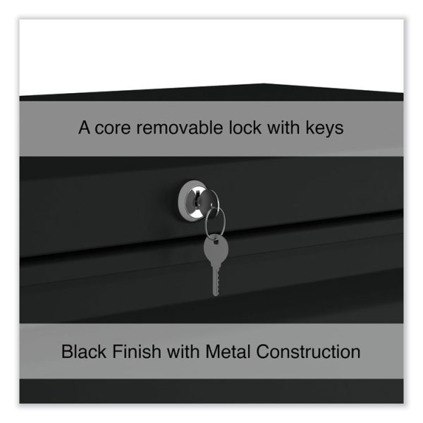 Lateral File, 5 Legal/Letter/A4/A5-Size File Drawers, Black, 36" x 18.63" x 67.63" - Image 4