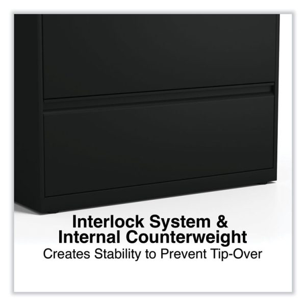 Lateral File, 5 Legal/Letter/A4/A5-Size File Drawers, Black, 36" x 18.63" x 67.63" - Image 5