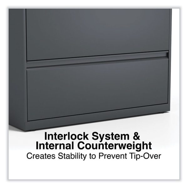 Lateral File, 5 Legal/Letter/A4/A5-Size File Drawers, Charcoal, 36" x 18.63" x 67.63" - Image 5
