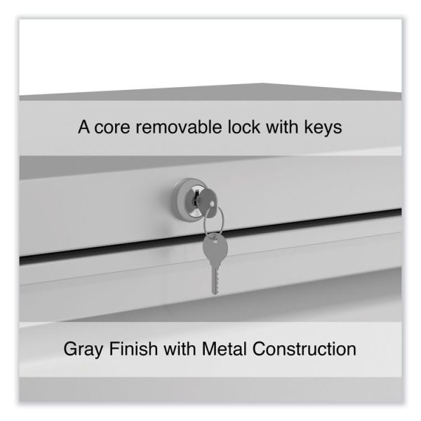 Lateral File, 5 Legal/Letter/A4/A5-Size File Drawers, Light Gray, 36" x 18.63" x 67.63" - Image 4