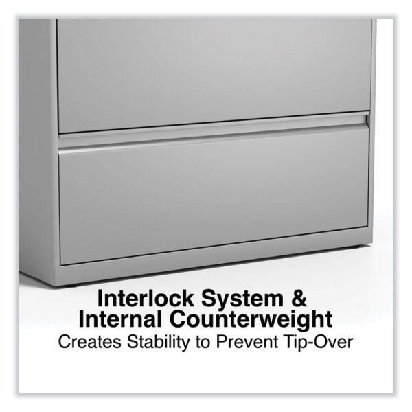 Lateral File, 5 Legal/Letter/A4/A5-Size File Drawers, Light Gray, 36" x 18.63" x 67.63" - Image 5