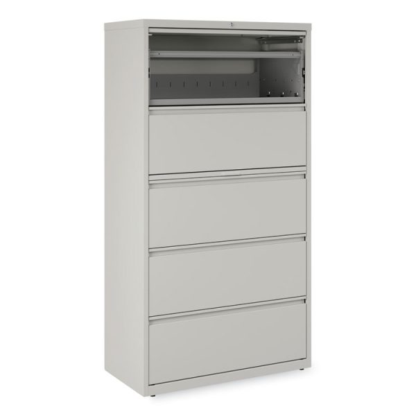 Lateral File, 5 Legal/Letter/A4/A5-Size File Drawers, Light Gray, 36" x 18.63" x 67.63" - Image 8