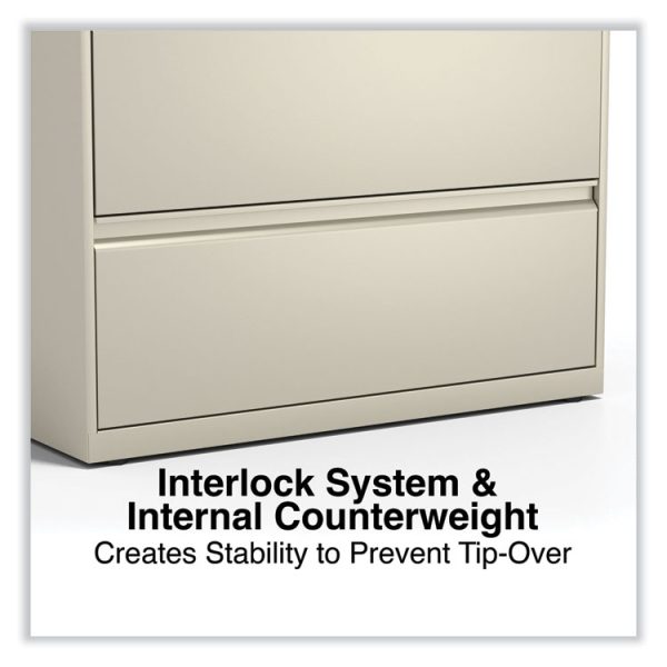 Lateral File, 5 Legal/Letter/A4/A5-Size File Drawers, Putty, 36" x 18.63" x 67.63" - Image 5