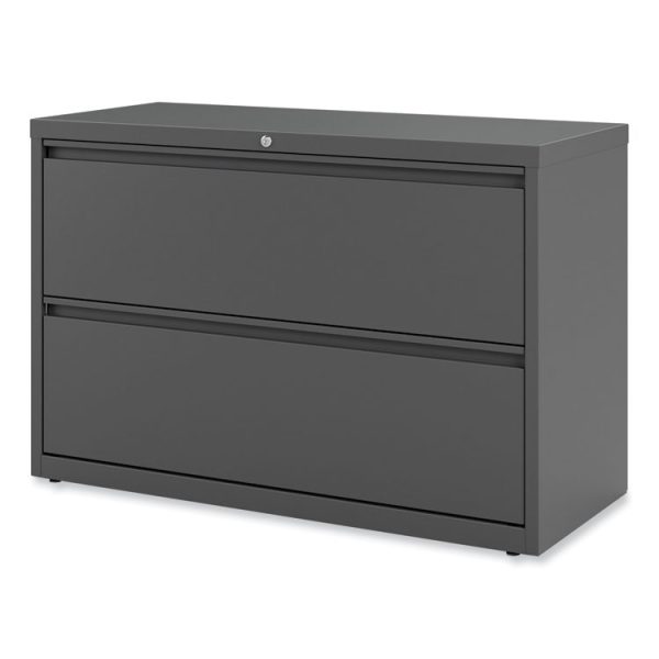 Lateral File, 2 Legal/Letter-Size File Drawers, Charcoal, 42" x 18.63" x 28" - Image 9