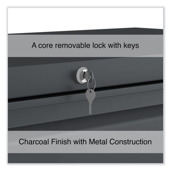 Lateral File, 2 Legal/Letter-Size File Drawers, Charcoal, 42" x 18.63" x 28" - Image 4