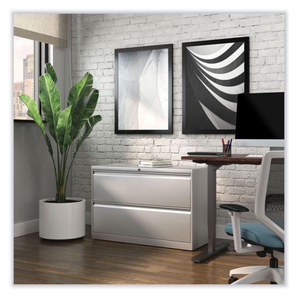 Lateral File, 2 Legal/Letter-Size File Drawers, Light Gray, 42" x 18.63" x 28" - Image 7