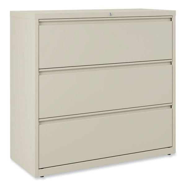 Lateral File, 3 Legal/Letter/A4/A5-Size File Drawers, Putty, 42" x 18.63" x 40.25" - Image 9