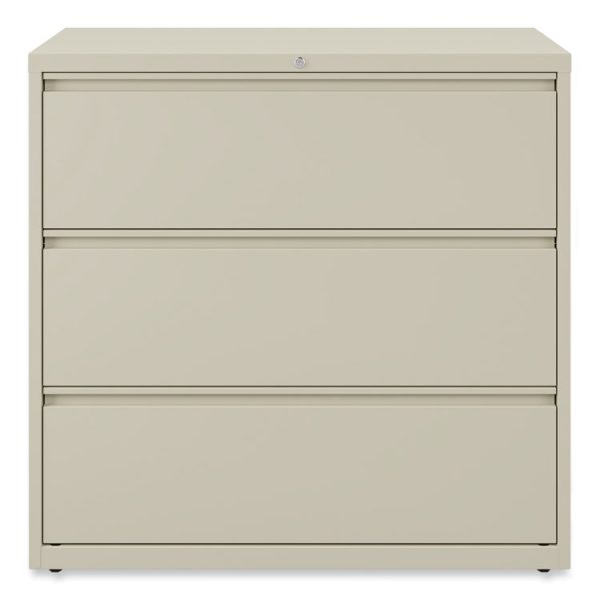 Lateral File, 3 Legal/Letter/A4/A5-Size File Drawers, Putty, 42" x 18.63" x 40.25" - Image 8