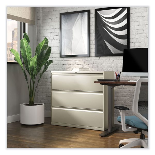 Lateral File, 3 Legal/Letter/A4/A5-Size File Drawers, Putty, 42" x 18.63" x 40.25" - Image 7