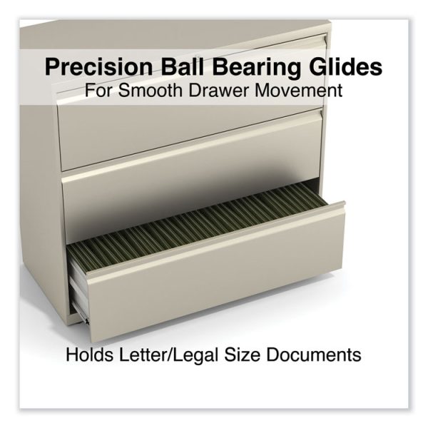 Lateral File, 3 Legal/Letter/A4/A5-Size File Drawers, Putty, 42" x 18.63" x 40.25" - Image 3