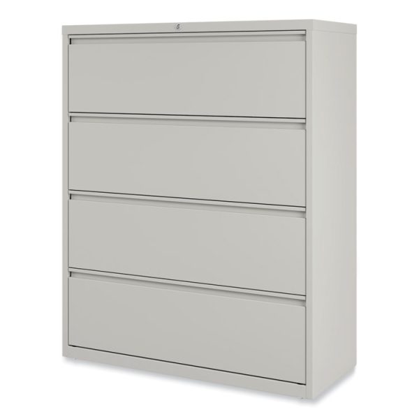 Lateral File, 4 Legal/Letter-Size File Drawers, Light Gray, 42" x 18.63" x 52.5" - Image 8