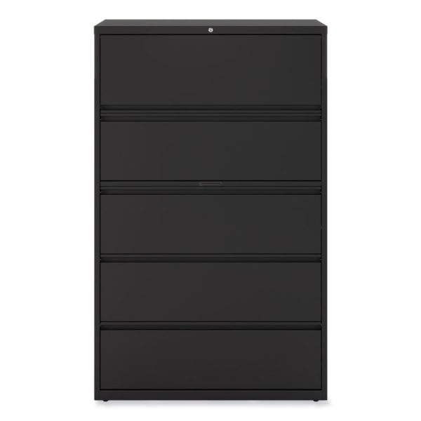 Lateral File, 5 Legal/Letter/A4/A5-Size File Drawers, Black, 42" x 18.63" x 67.63" - Image 2
