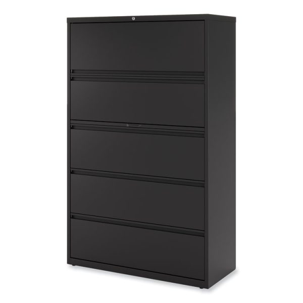 Lateral File, 5 Legal/Letter/A4/A5-Size File Drawers, Black, 42" x 18.63" x 67.63" - Image 9