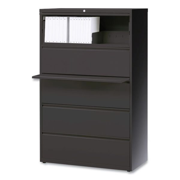 Lateral File, 5 Legal/Letter/A4/A5-Size File Drawers, Charcoal, 42" x 18.63" x 67.63" - Image 10