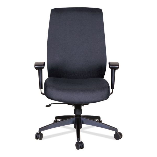 Alera Wrigley Series High Performance High-Back Synchro-Tilt Task Chair, Supports 275 Lb, 17.24" To 20.55" Seat Height, Black - Image 7