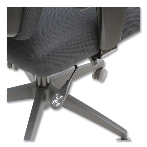 Alera Wrigley Series High Performance Mid-Back Synchro-Tilt Task Chair, Supports 275 Lb, 17.91" To 21.88" Seat Height, Black - Image 9
