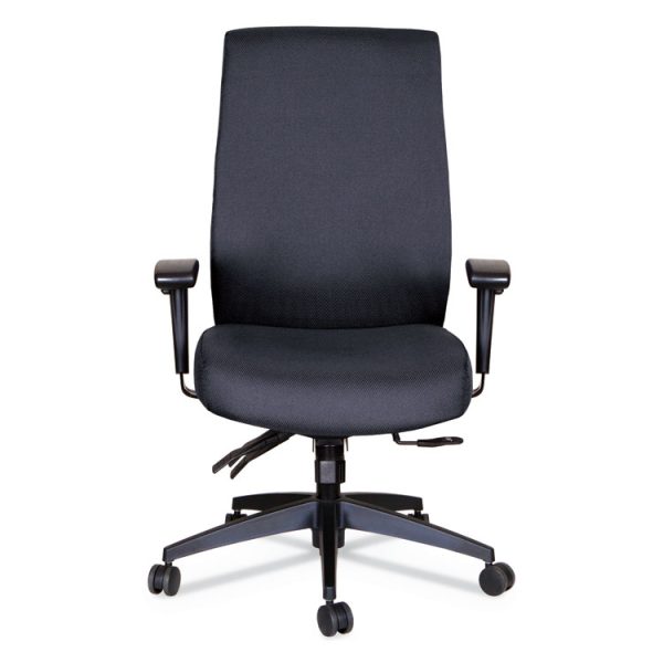 Alera Wrigley Series 24/7 High Performance High-Back Multifunction Task Chair, Supports 300 Lb, 17.24" To 20.55" Seat, Black - Image 2