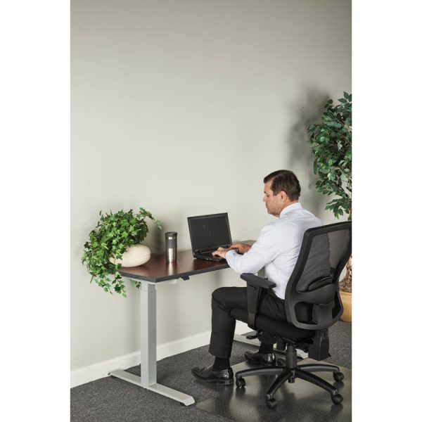 AdaptivErgo Sit-Stand Two-Stage Electric Height-Adjustable Table Base, 48.06" x 24.35" x 27.5" to 47.2", Gray - Image 6