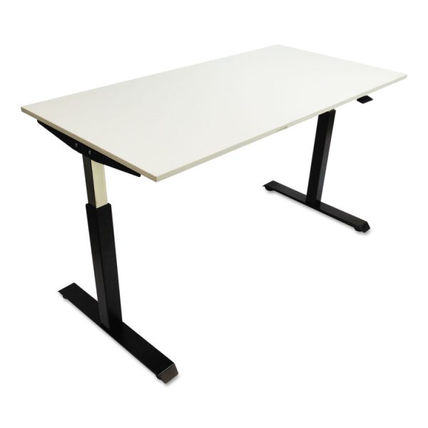 AdaptivErgo Sit-Stand Pneumatic Height-Adjustable Table Base, 59.06" x 28.35" x 26.18" to 39.57", Black - Image 2