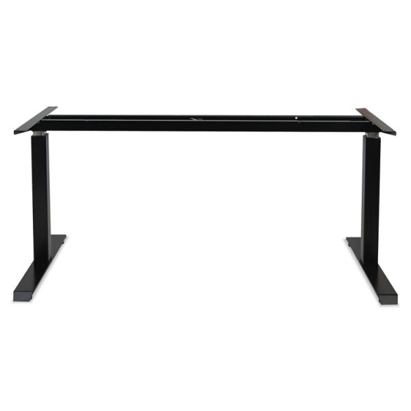 AdaptivErgo Sit-Stand Pneumatic Height-Adjustable Table Base, 59.06" x 28.35" x 26.18" to 39.57", Black - Image 8