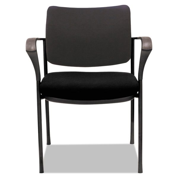 Alera IV Series Fabric Back/Seat Guest Chairs, 24.8" x 22.83" x 32.28", Black Seat, Black Back, Black Base, 2/Carton - Image 2