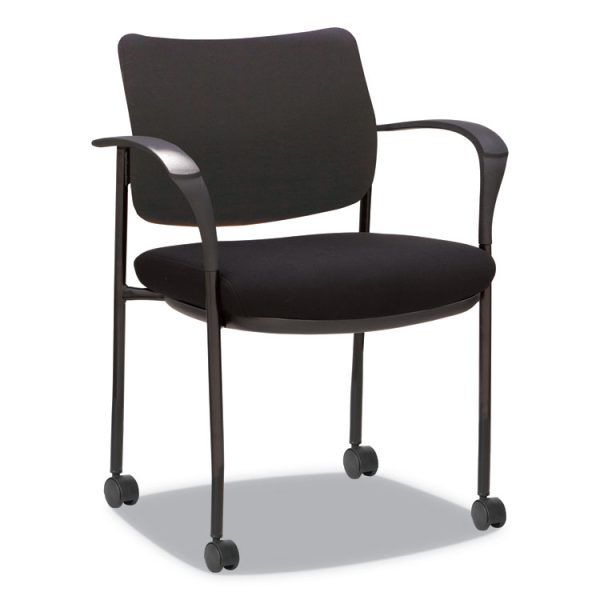 Alera IV Series Fabric Back/Seat Guest Chairs, 24.8" x 22.83" x 32.28", Black Seat, Black Back, Black Base, 2/Carton - Image 5