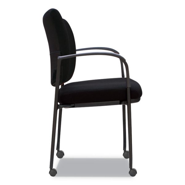 Alera IV Series Fabric Back/Seat Guest Chairs, 24.8" x 22.83" x 32.28", Black Seat, Black Back, Black Base, 2/Carton - Image 6