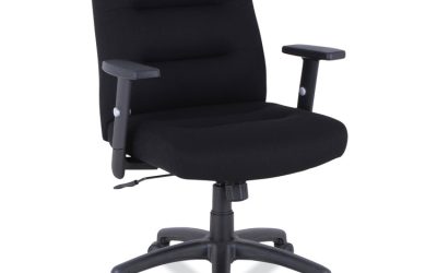 Alera Kesson Series Petite Office Chair, Supports Up To 300 Lb, 17.71″ To 21.65″ Seat Height, Black