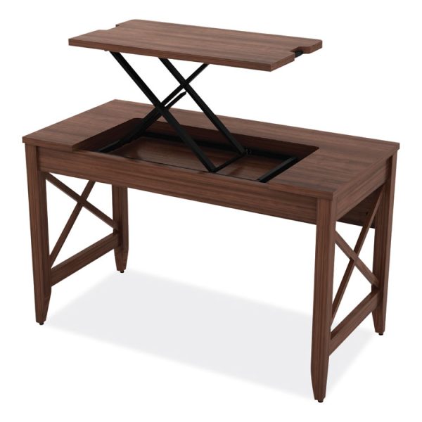 Sit-To-Stand Table Desk, 47.25" X 23.63" X 29.5" To 43.75", Modern Walnut - Image 10
