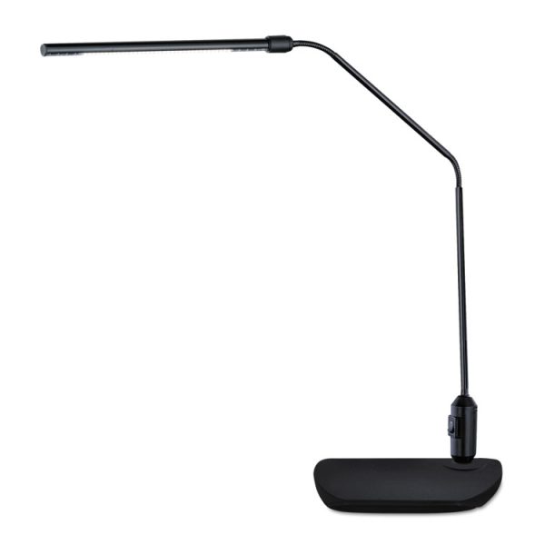LED Desk Lamp With Interchangeable Base Or Clamp, 5.13w x 21.75d x 21.75h, Black - Image 2