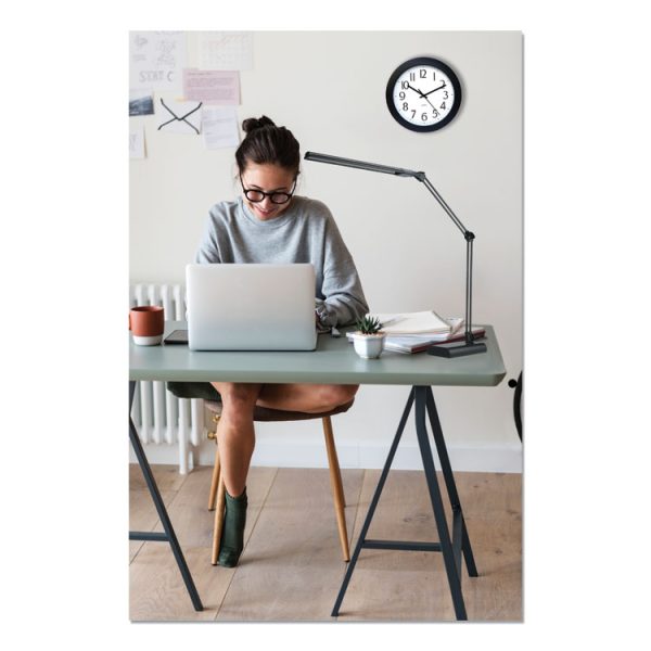 Adjustable LED Desk Lamp, 3.25w x 6d x 21.5h, Black - Image 4
