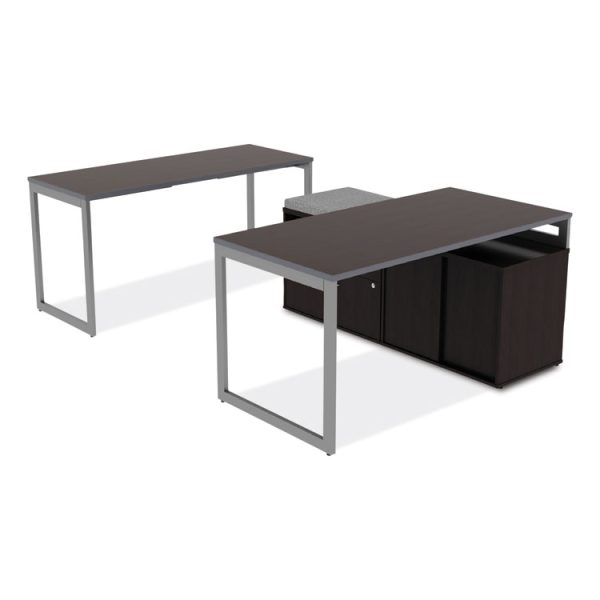 Alera Open Office Desk Series Low File Cabinet Credenza, 2-Drawer: Pencil/file,legal/letter,1 Shelf,espresso,29.5x19.13x22.88 - Image 8