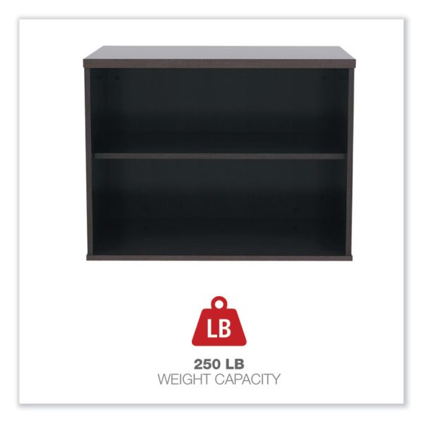 Alera Open Office Low Storage Cab Cred, 29.5w x 19.13d x 22.78h, Espresso - Image 4